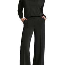 2024 Half Zip Lounge Set for Women