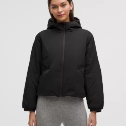 Water-Resistant Insulated Hooded Jacket